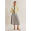 Cottage Garden Wool Blend Floral Placket Sweater Cardigan: OATMEAL