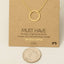 Gold Dipped Circle Cutout Pendant Necklace: G