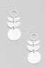 Tiered Brushed Metallic Earrings