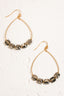 Square Rhinestone Beaded Earrings