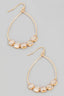 Square Rhinestone Beaded Earrings