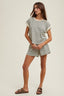 Striped Shorts - Ivory/Black