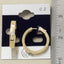 Rope Twist Bezel Cz Hoop Earrings: G