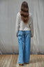 Knit Sweater Button Down Long Sleeve Cardigan Top: Light Heather Grey