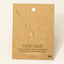 Chain Link Rhinestone Stud Charm Necklace: G
