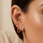 3Pc Dainty Tube Hoop Earrings Set: RH