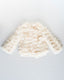 Fatima Faux Shag Layered Jacket - Ivory