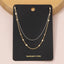 Dainty Layered Disc Station Necklace: G