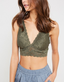 Scalloped Lace V Neck Padded Bralette
