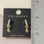 Pave Huggie Teardrop Bezel Cz Drop Earrings: GOLD