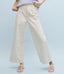 Floral Pants - Taupe/Blue