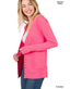 Snap Cardigan Full Sleeve - Fuchsia
