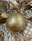 Mercury Swirl Round Ornaments - Gold