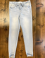 Light Denim w/ Angled and Distressed Hem