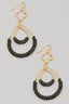 Layered Cluster Beaded Tear Dangle Earrings