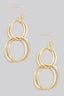 Layered Hoop Chain Dangle Earrings