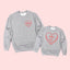 Mama and Mama Boy Candy Hearts Sweatshirt Set