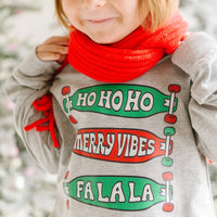 Ho ho ho Merry Vibes Fa La La Toddler Christmas Shirt, Toddler Christmas Shirt, Kids Christmas Shirt, Holly Jolly, Christmas, Skateboard