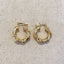 18k Gold Filled 21mm Double Twisted Tube Hoop Earrings