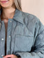 Quilted Motif Jacket - Winter Spruce