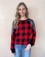 Cindy Checkered Long Sleeve w/ Sequins