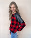 Cindy Checkered Long Sleeve w/ Sequins