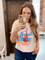 Nashville Tennessee Guitar Graphic Print Top