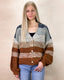 Multi Color Stripe Sweater Cardigan