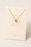 Pave Letter Pendant Chain Necklace