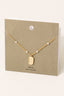 Rounded Rectangle Pearl Beaded Necklace