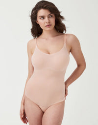 SPANX Invisible Shaping Cami Thong Bodysuit - Champagne Beige