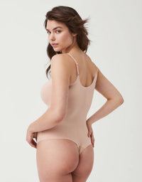 SPANX Invisible Shaping Cami Thong Bodysuit - Champagne Beige