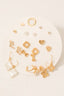 Pearl Clover Heart Bows Mixed Stud Earrings Set