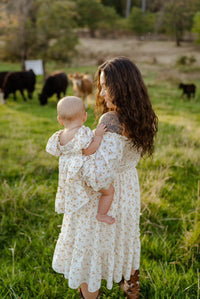 Katherine Dress - Yellow Floral
