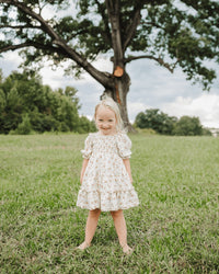 Katherine Dress - Yellow Floral