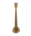 Gold Hammered Metal Candle Holder