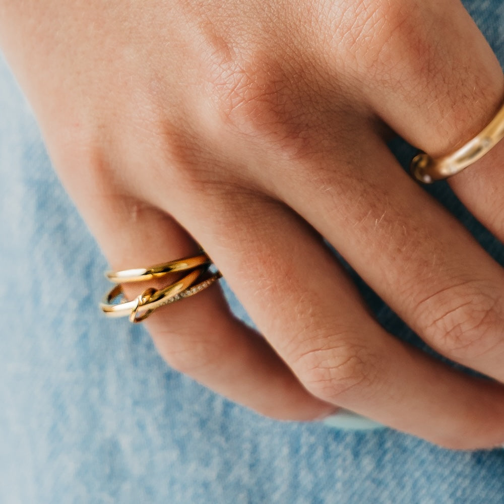 Layered In Diamonds Ring - WATERPROOF