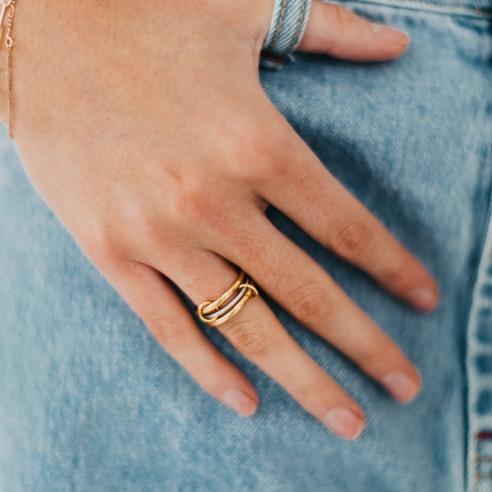 Layered In Diamonds Ring - WATERPROOF
