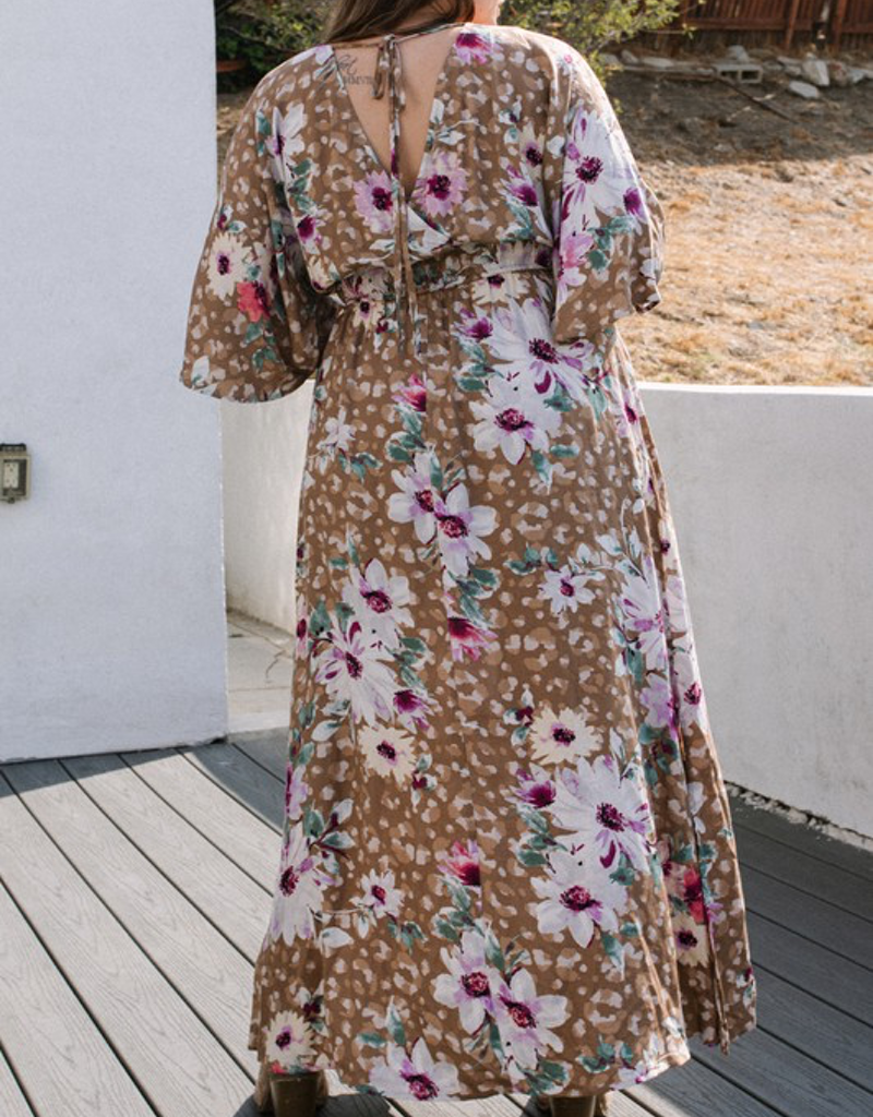 leopard print maxi wrap dress Alexa Maxi Wrap Dress