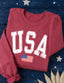 Vintage USA Patriotic Lightweight Crew
