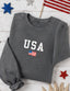 Classic USA Flag Lightweight Crew