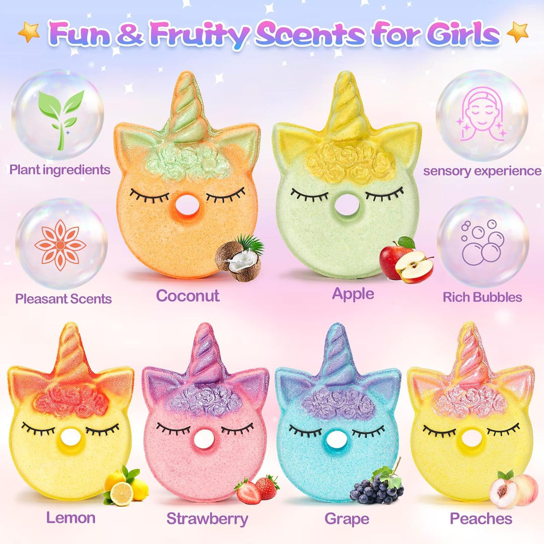 Unicorn Donut Bathbomb with Suprise Inside