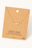 Double Cross Pendant Necklace