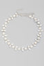 Flower Rhinestone Link Statement Necklace
