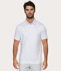 Montrose Star & Dot Print Polo - White Combo