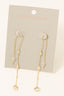 Sterling Silver Long Chain Earrings