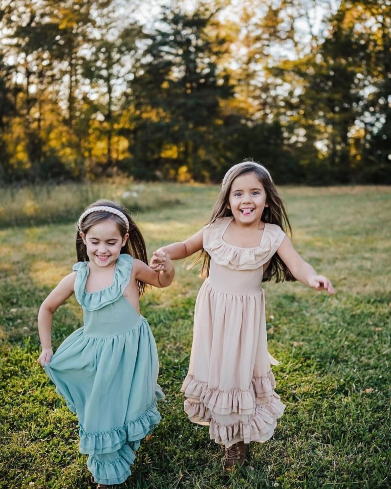 Nellie Ruffle Maxi Dress - Sage