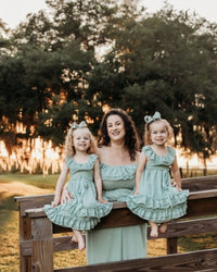 Nellie Ruffle Maxi Dress - Sage