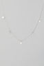 Cz And Coin Charms Chain Necklace