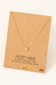 Gold Dipped Mini Cz Pendant Necklace